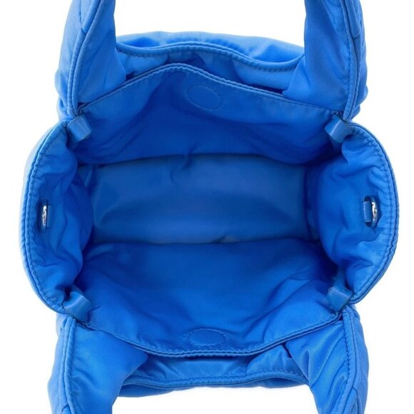 PRADA Padded Re-nylon 2-way Handbag Nylon Light Blue - Picture 14 of 14